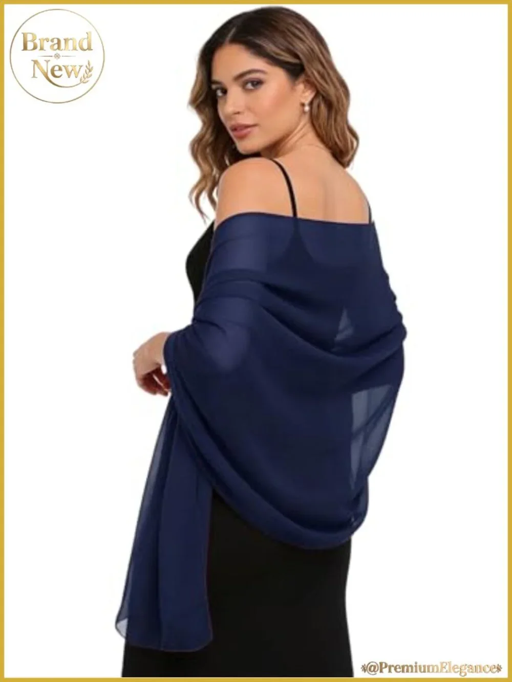 Chiffon Shawl Wrap Evening Dress Wedding Women 100% Polyester